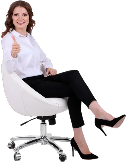 Picture Woman Sitting On Chair Png Woman Sitting Png