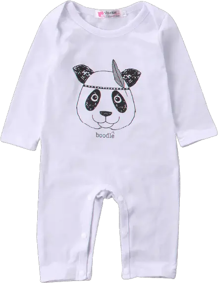 Download Hd Tiny Cute Panda Romper Panda Transparent Png Rabbit Cute Panda Png