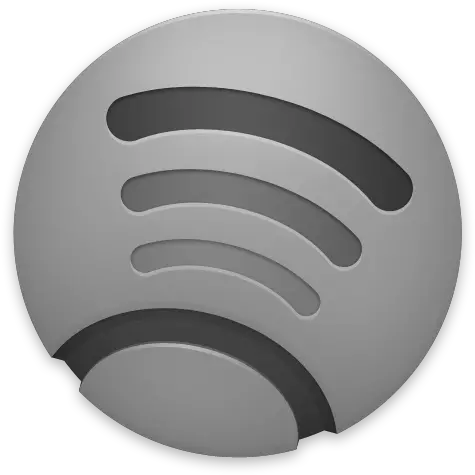 Grey Spotify Icon Spotify Grey Logo Png Spotify Icon Png