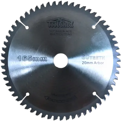 Toolshed Circular Saw Blade Multi Material Tct 165mm 60t Png