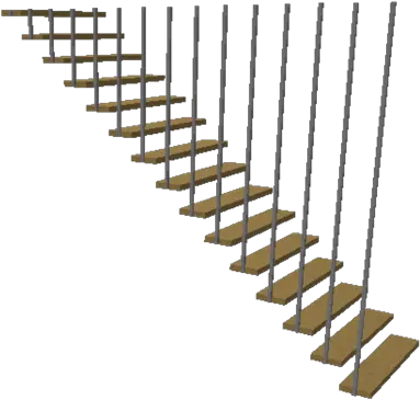 Left Suspended Stairs Welcome To Bloxburg Wikia Fandom Stairs Png Stair Png