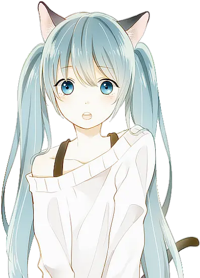 Hatsune Miku Png Tumblr 5 Image Kawaii Shy Anime Girl Miku Transparent