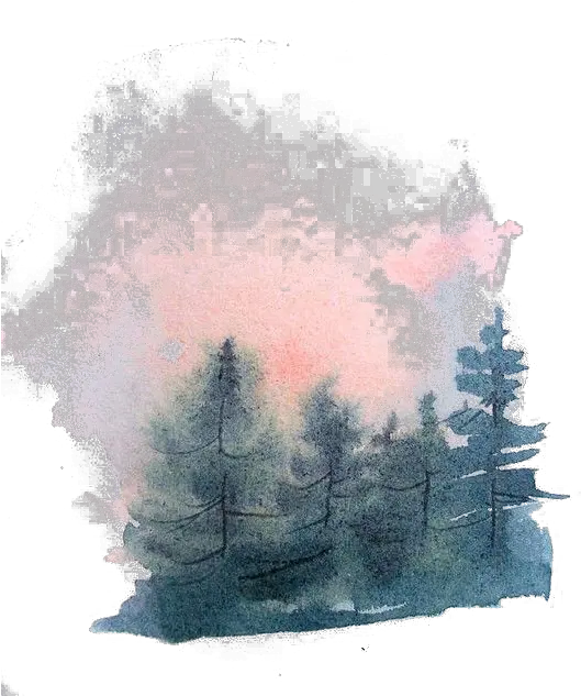 Watercolor Pine Forest Png Download Watercolor With Transparent Background Png Watercolor Tree Png