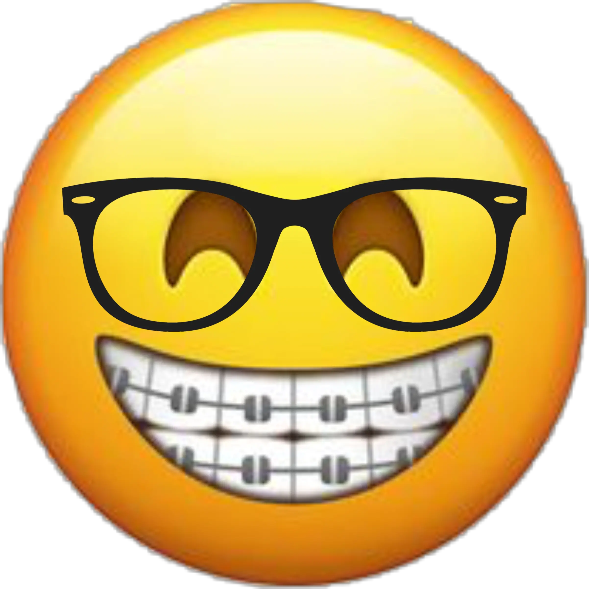 Download Braces Emoji Png Glasses Emoji Png