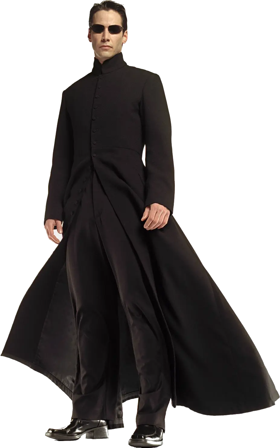 Keanu Reeves Matrix Outfit Png Image Neo Matrix Keanu Reeves Png