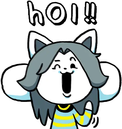 Telegram Sticker From Undertale Eng Pack Chad Temmie Png Undertale Temmie Icon