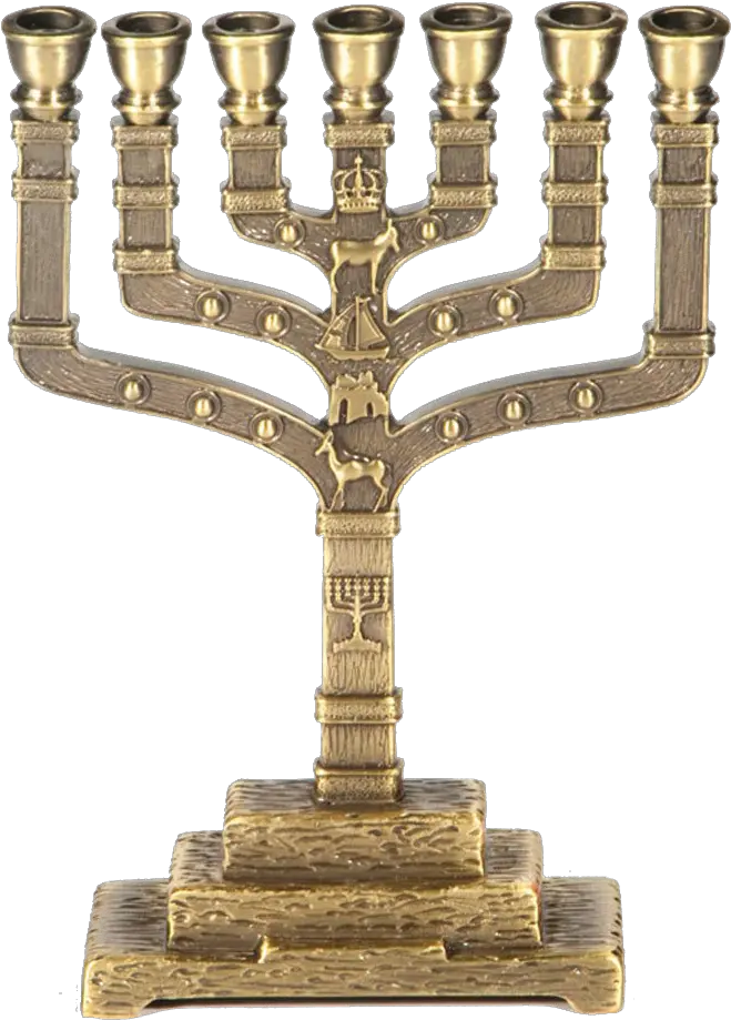 Menorah Clipart Purple Bronze Menorah Transparent Feast Of Purim Iuic Png Menorah Png