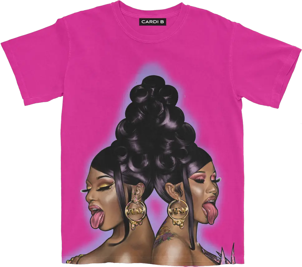 Wap Air Brush T T Shirt Cardi B Png Cardi B Transparent