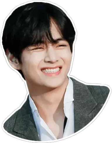 Taehyung Telegram Sticker English Kim Taehyung Boxy Smile Png Kim Taehyung Icon