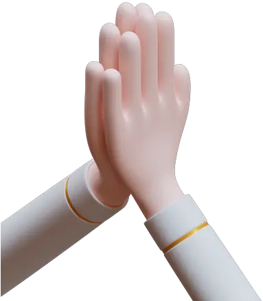 Premium Prayer Hand Gesture 3d Illustration Download In Png Fist Prayer Hands Icon