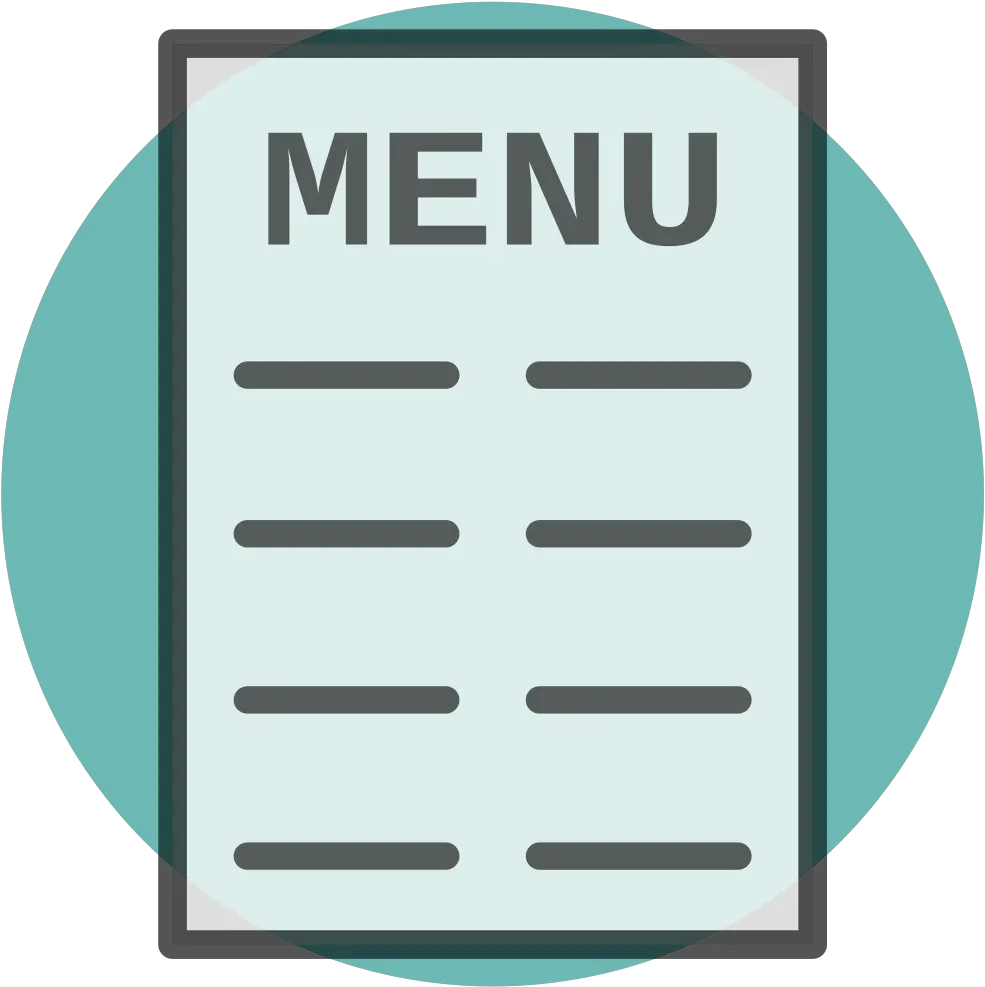 Food Menu Icon Poster Full Size Png Download Seekpng Horizontal Menu Icon