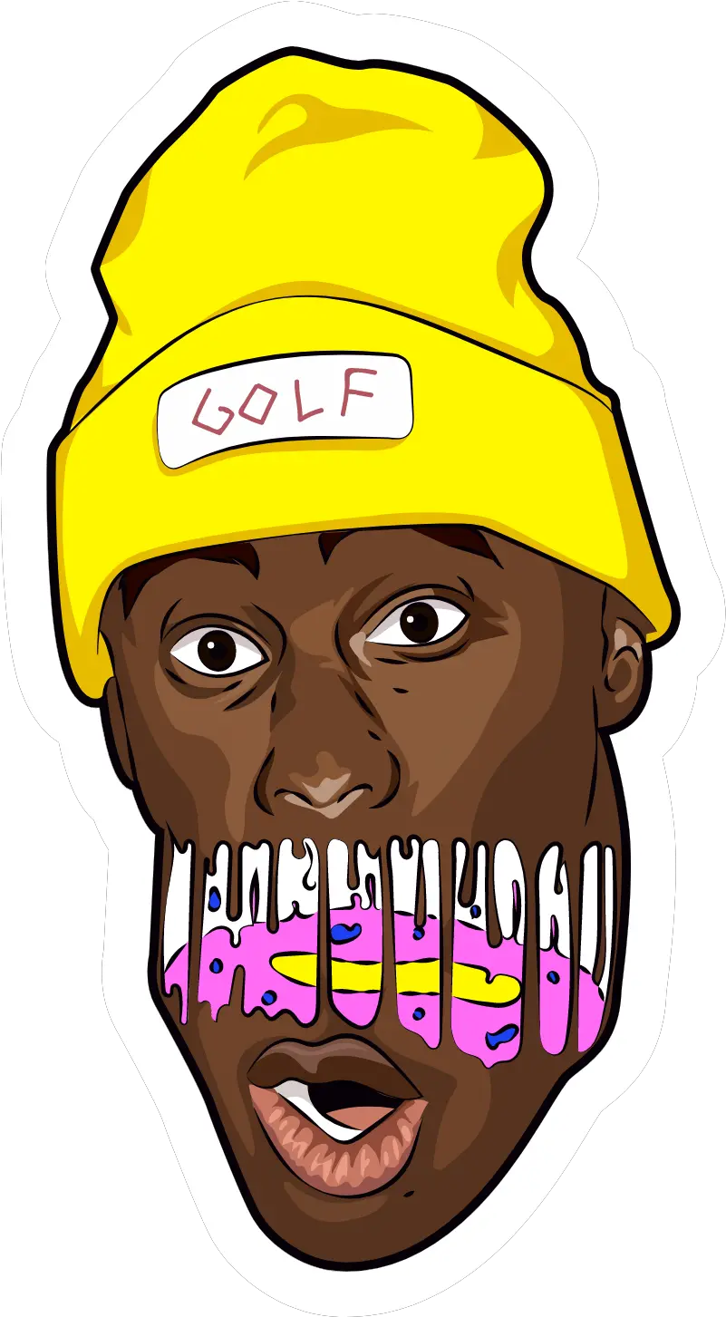 Tyler The Creator Drip Face Tyler The Creator Sticker Art Png Rapper Icon