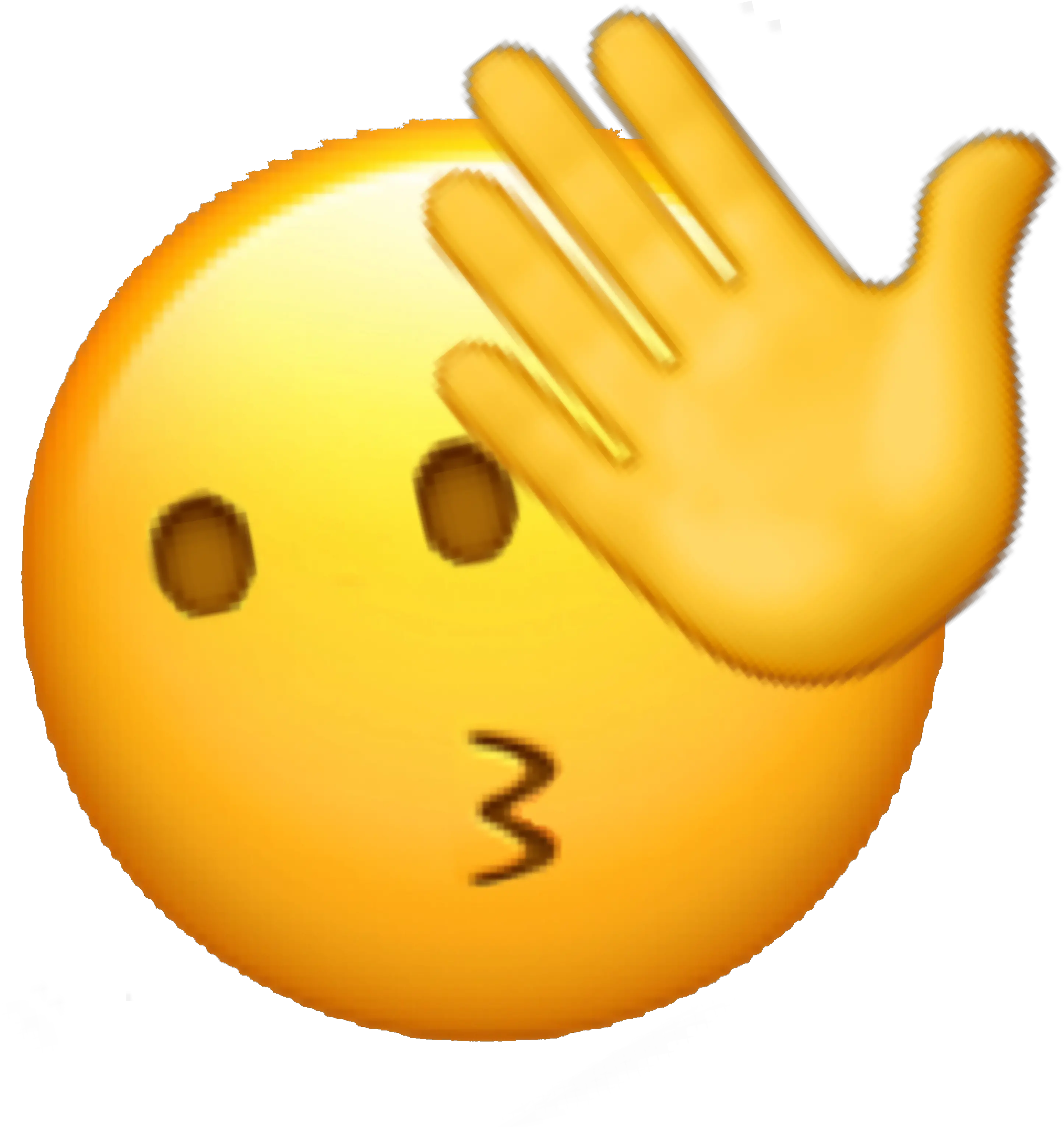 Emoji Oop Embarrassed Edited Sticker Embarrassed Emoji Meme Hand Png Embarrassed Emoji Transparent