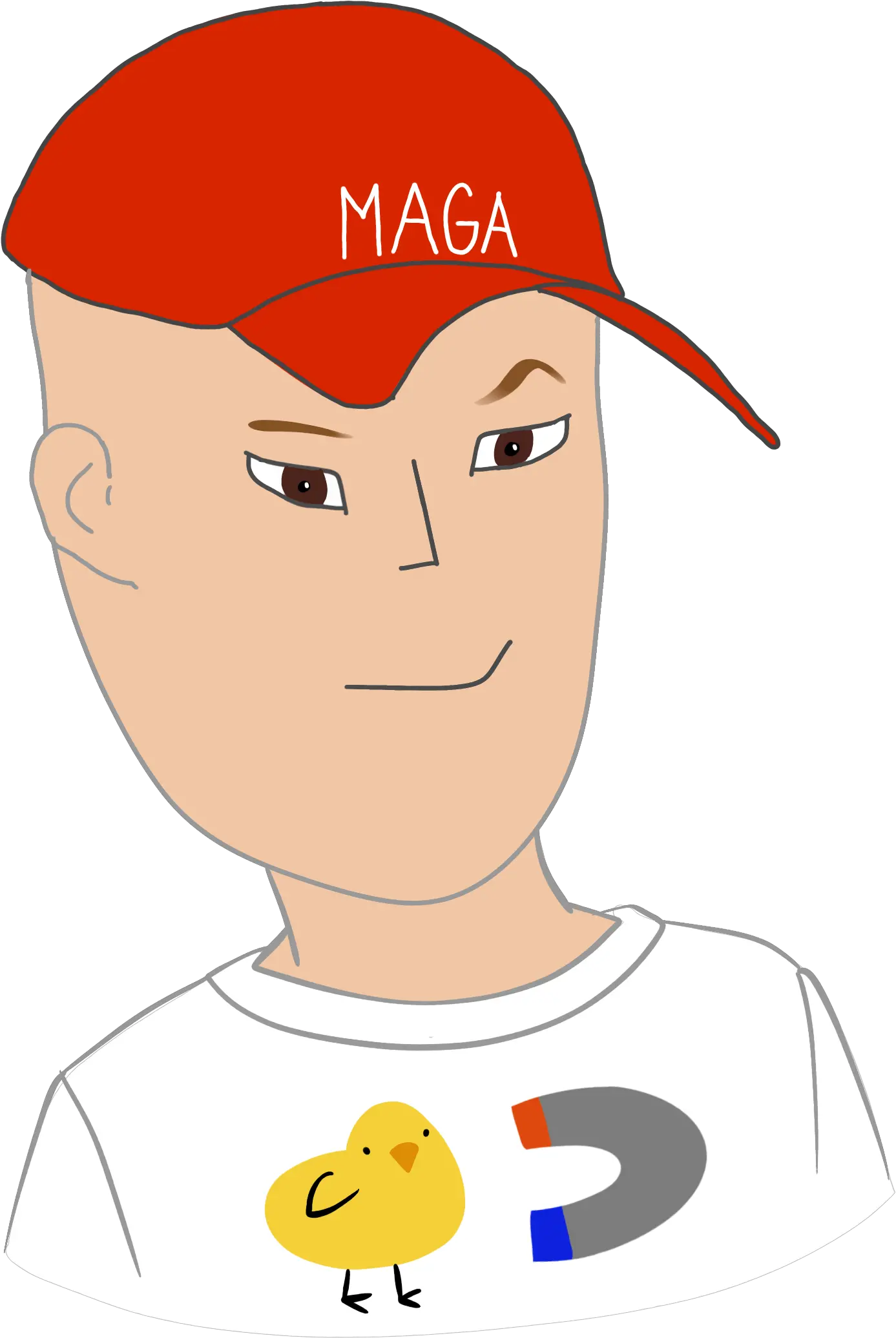 Wait Youu0027re Wearing A Maga Hat As Social Experiment Cartoon Png Maga Png