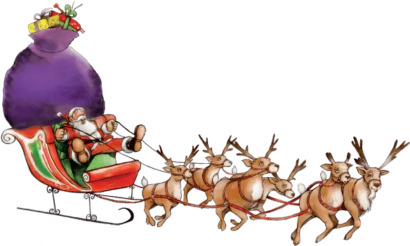 Santa Sleigh Png Transparent Santa Sleigh Png Sleigh Png