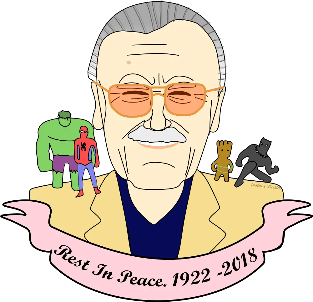 Download Stan Lee Tribute Stan Lee Simple Drawing Png Stan Lee Png