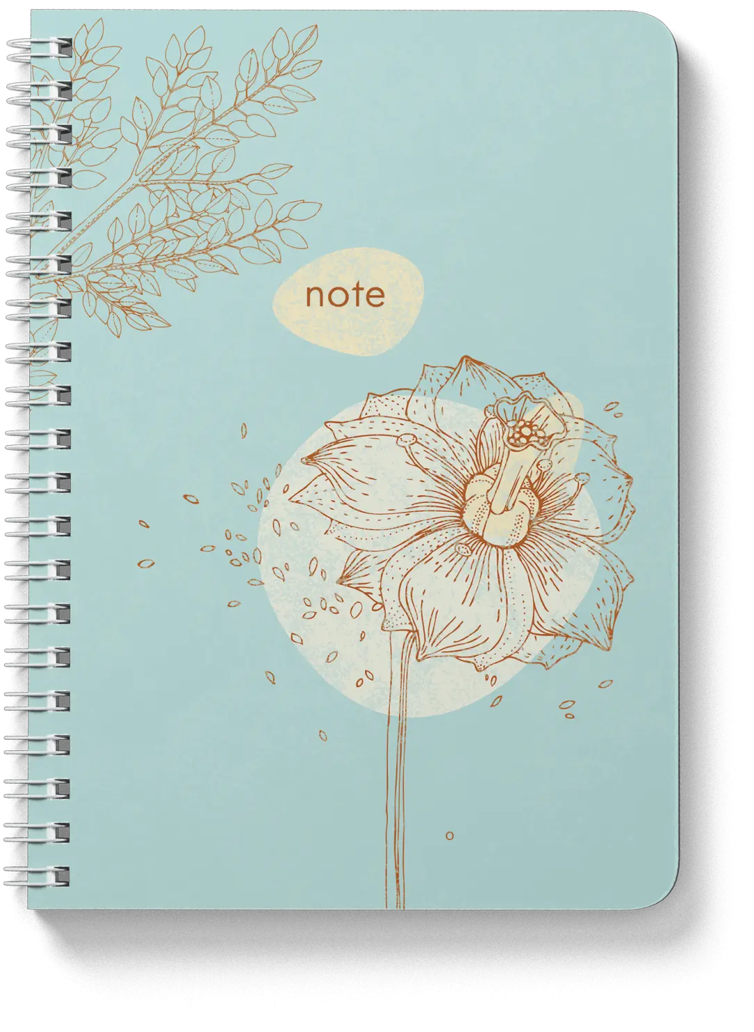 Dandelion Notebook With Spiral Zinnia Png Spiral Notebook Png