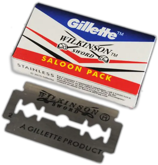 Razor Blade Typography Wilkinson Gillette Png Razor Blade Png