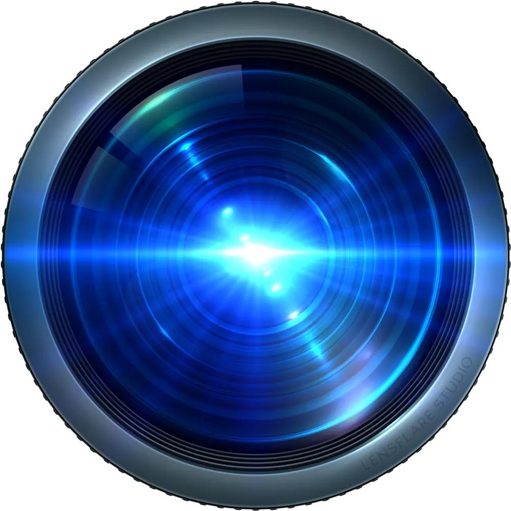 U200elensflare Studio Blue Lens Camera Png Lens Flare Transparent