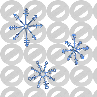 Snowflake Picture For Classroom Therapy Use Great Clip Art Png Snowflake Clipart Png