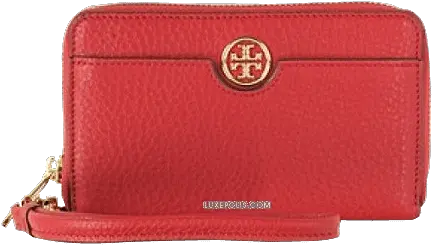 Tory Burch Robinson Pebbled Smartphone Wristlet Wallet Clutch Gucci Png Versace Icon Satchel