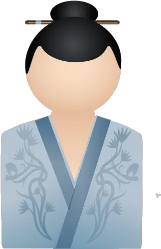 Account Profile Female Woman Kimono Human Blue People Icon Png Human Icon Png