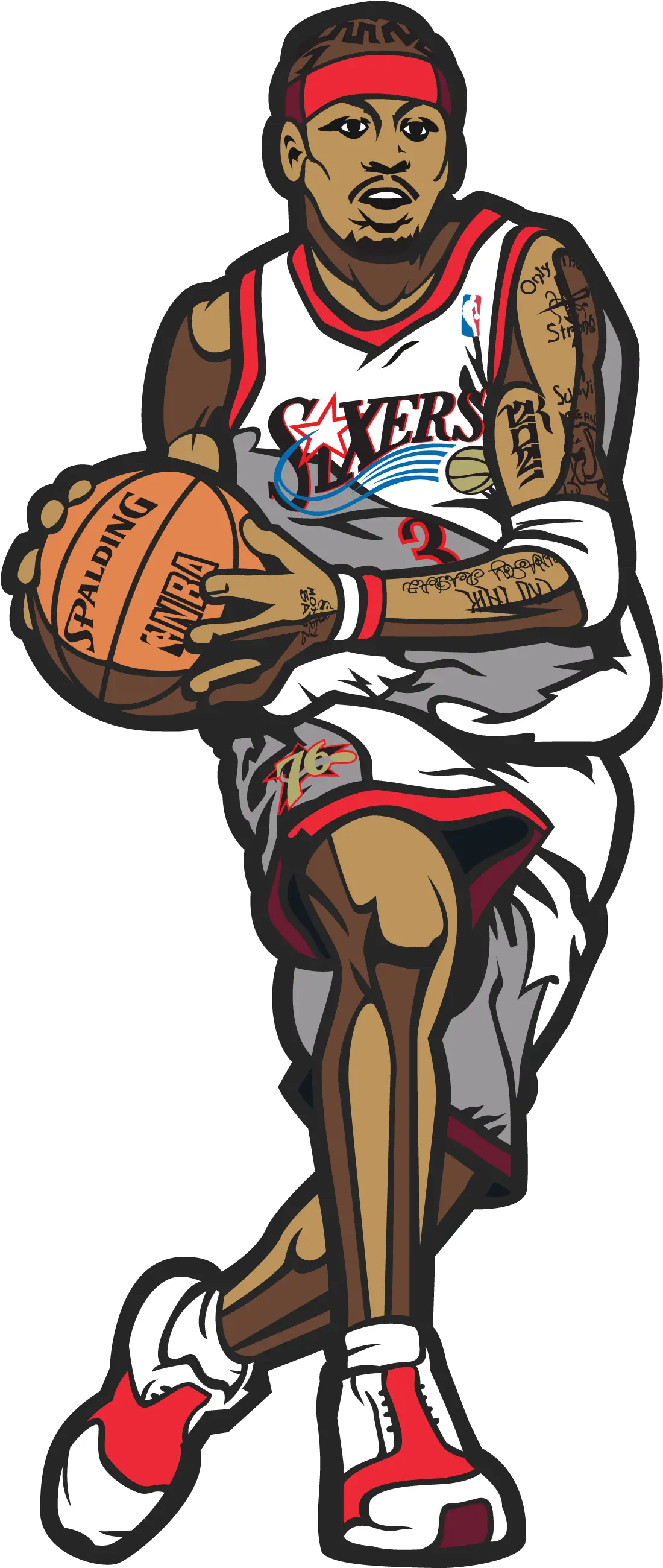 Allen Iverson Clip Art Transparent Png Allen Iverson Wallpaper Cartoon Allen Iverson Png