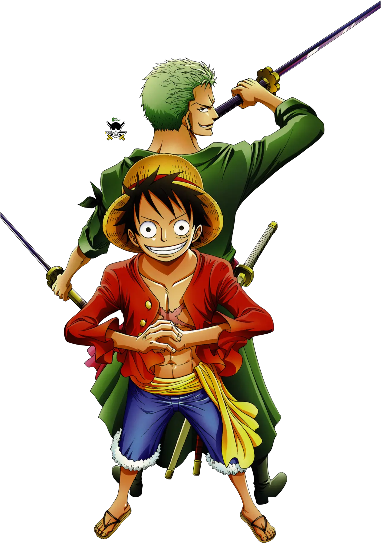 Anime Luffy U0026 Zoro Vs Manga Battles Comic Vine Luffy Zoro Png Luffy Transparent