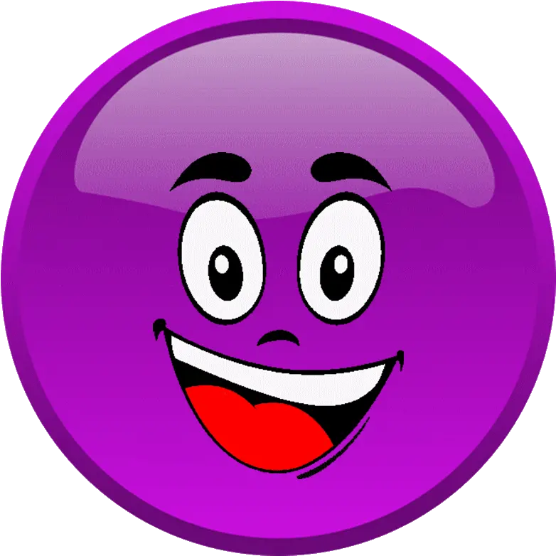 Funny Emoji Faces Smiley Violet Png Cg Icon