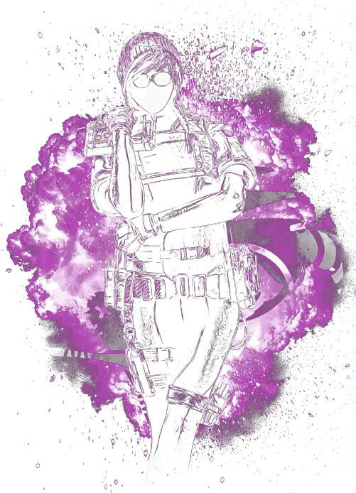 Rainbow Six Siege Dokkaebi Throw Pillow Girly Png Mute Icon R6