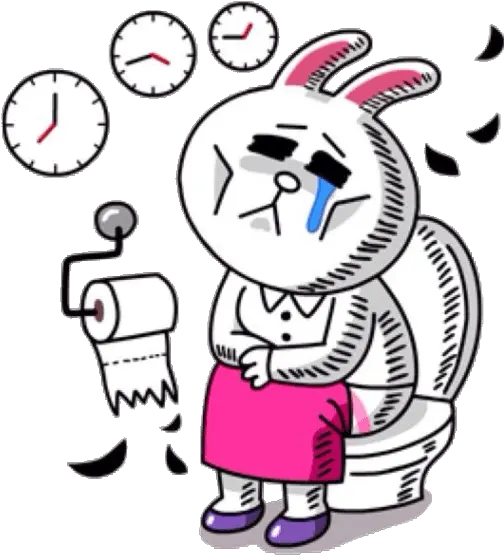 Line Stickers Craze Brown And Cony Working Png Line Stickers Transparent