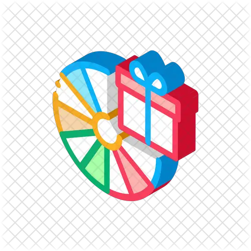 Wheel Fortune Icon Of Isometric Style Vector Graphics Png Wheel Of Fortune Logo