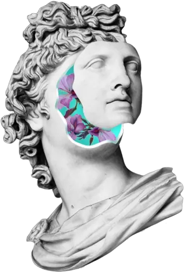 Statue Aesthetic Art Greekstatue Sticker By Grunge Edgy Pink Aesthetic Png Greek Bust Png