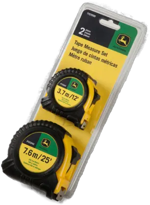 John Deere 2 Piece Tape Measure Set Tape Measure Png Piece Of Tape Png