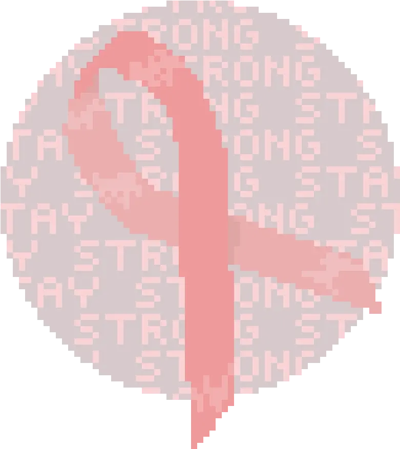 Download Hd Breast Cancer Awareness Ribbon Face With Tears Pixel Art Png Joy Emoji Png