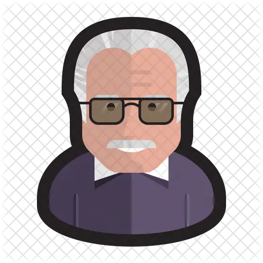 Stan Lee Icon Of Colored Outline Style Grandpa Icon Png Stan Lee Png