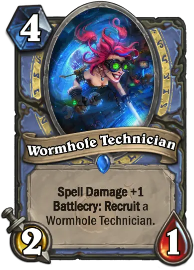 Download Wormhole Technician Kalecgos Hearthstone Png League Of Legends Hearthstone Cards Wormhole Png