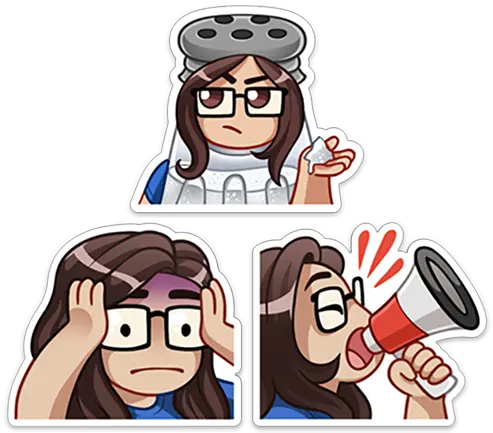 Sticker Pack Tina Emotes 2 Cartoon Png Transparent Emotes