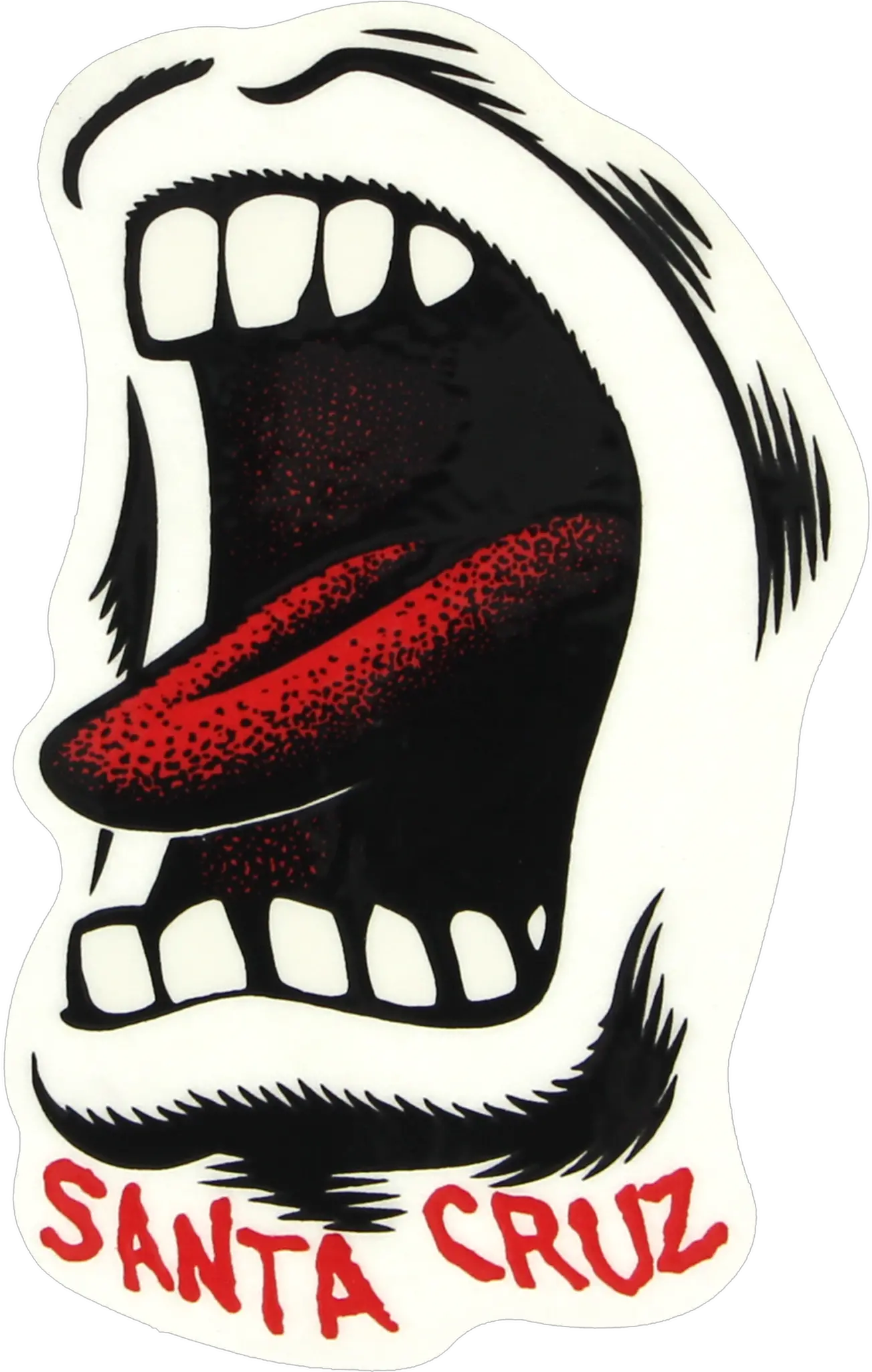 Santa Cruz Screaming Hand Mouth Sticker 225 X 325 Png Transparent