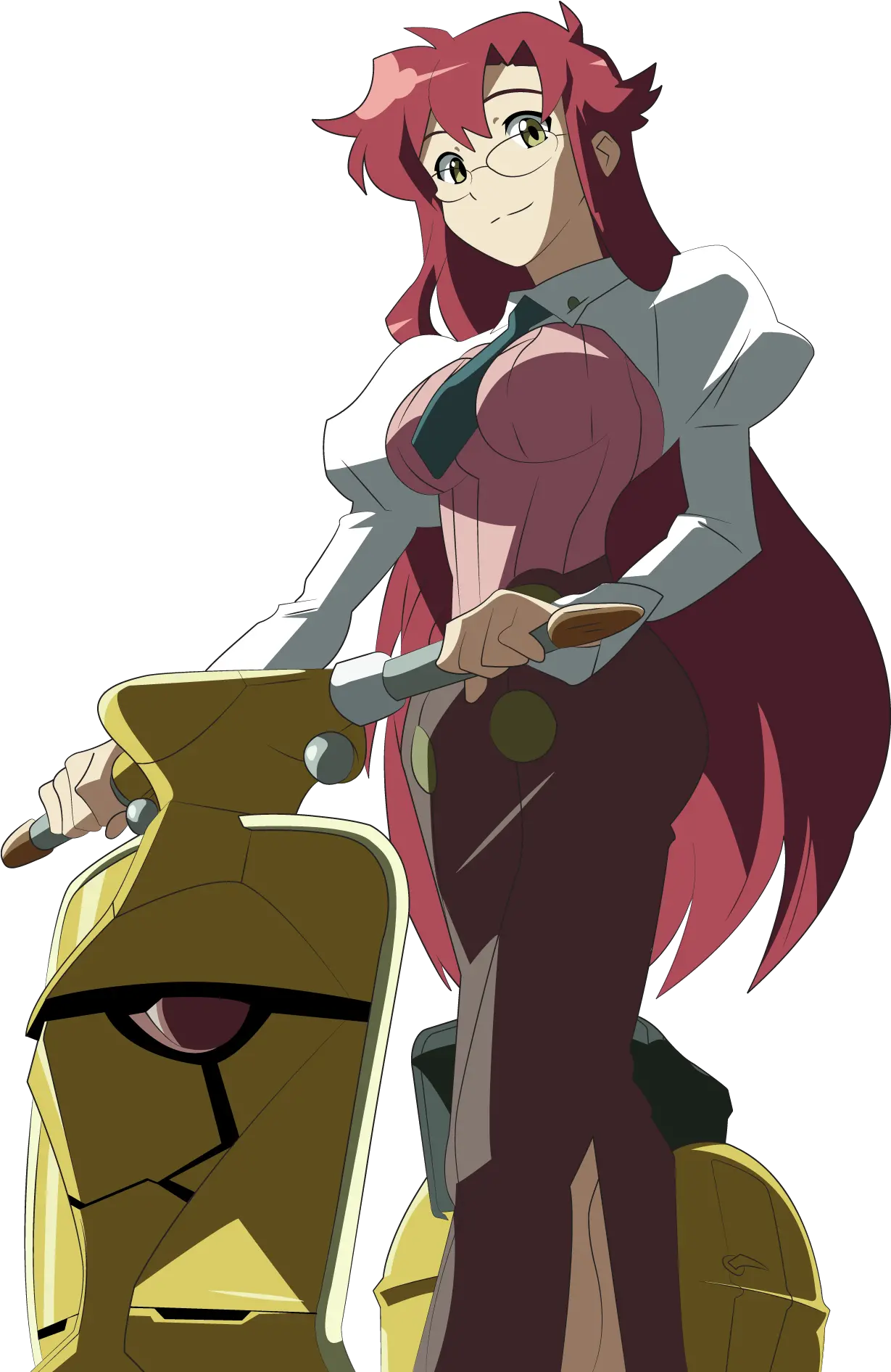 Download Hd 2000 Gurren Lagan Yoko Gurren Lagann Evil Nia Yoko Gurren Lagann Teacher Png Nia Jax Png