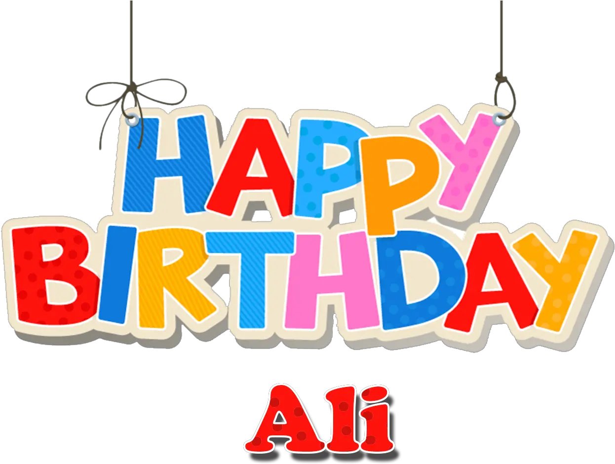 Ali Happy Birthday Name Png A