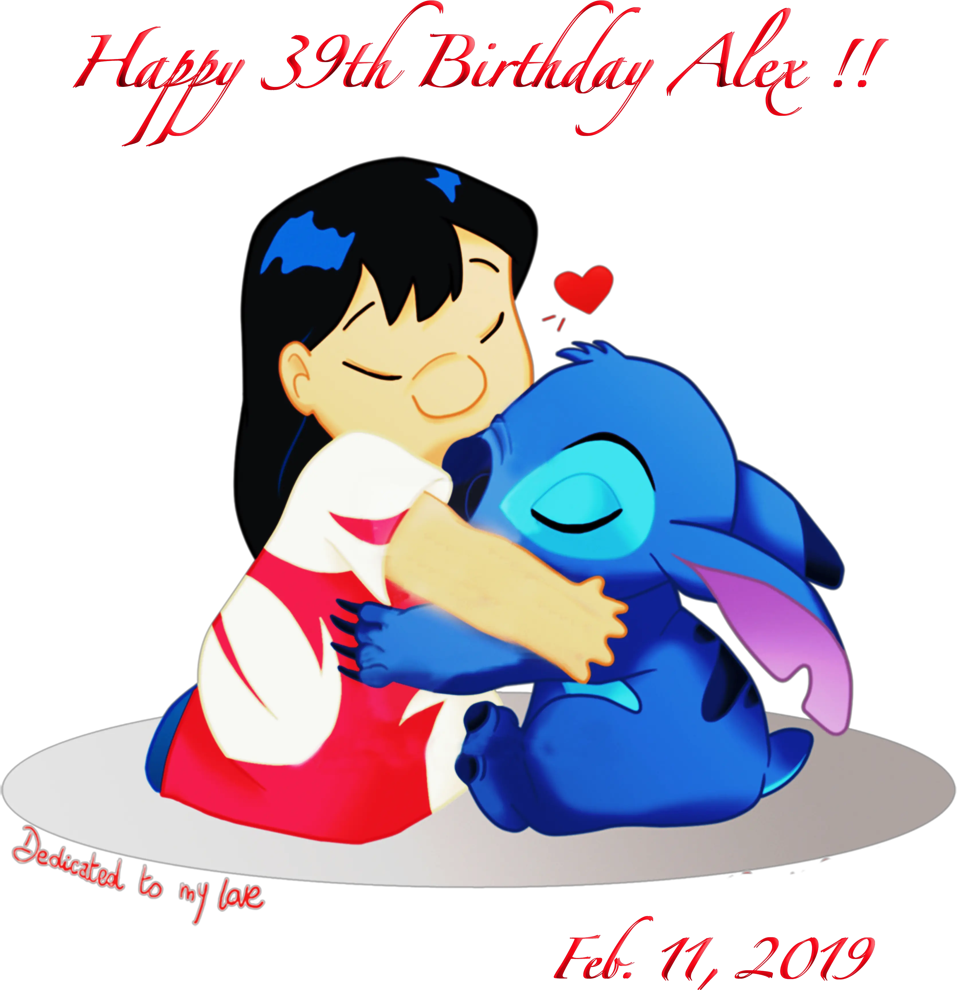 Happy Birthday Name Png Healing In Alex Name Lilo Y Lilo And Stitch Hugging Stitch Png