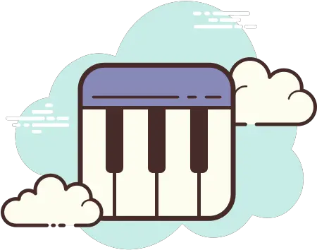 Piano Icon In Cloud Style Acrobat Reader Icon Png Piano Icon