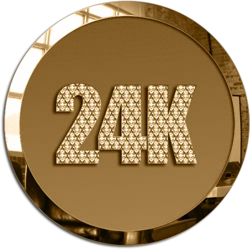 24k Round Icon Pack 24k Gold Icon Png Play Store Round Icon