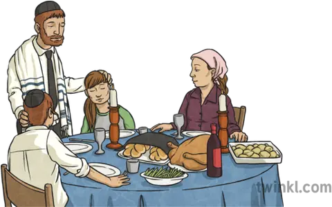 Shabbat Meal Illustration Twinkl Conversation Png Meal Png