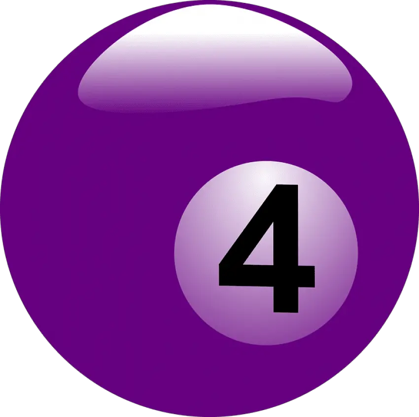 Billiard Balls Png Transparent Background Billiard Ball Number 4 Balls Png