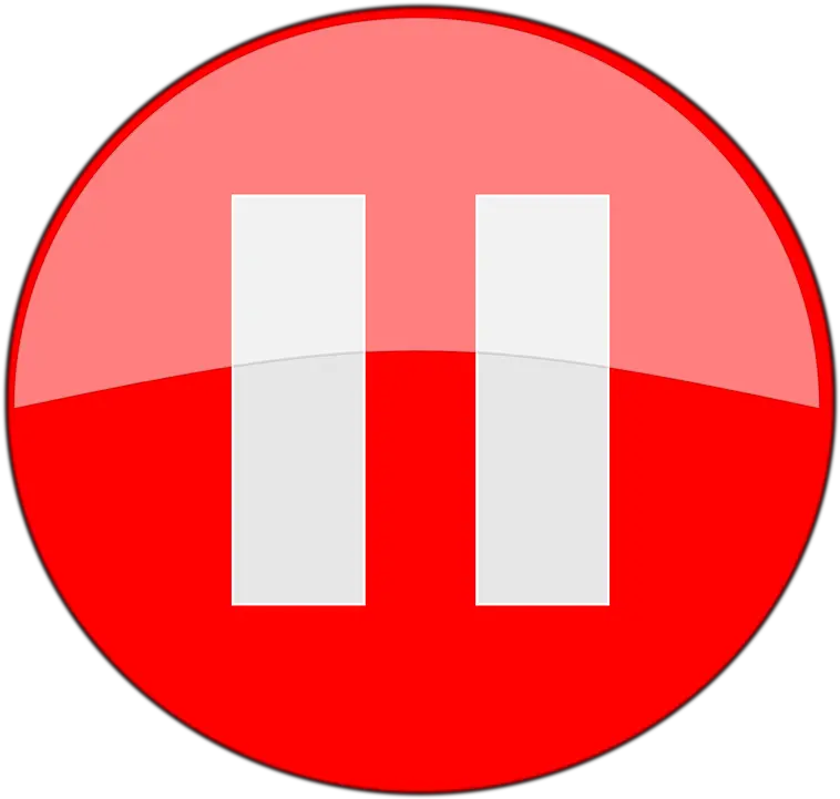 Stop Clipart Symbol Red Pause Button Png Pause Symbol Png