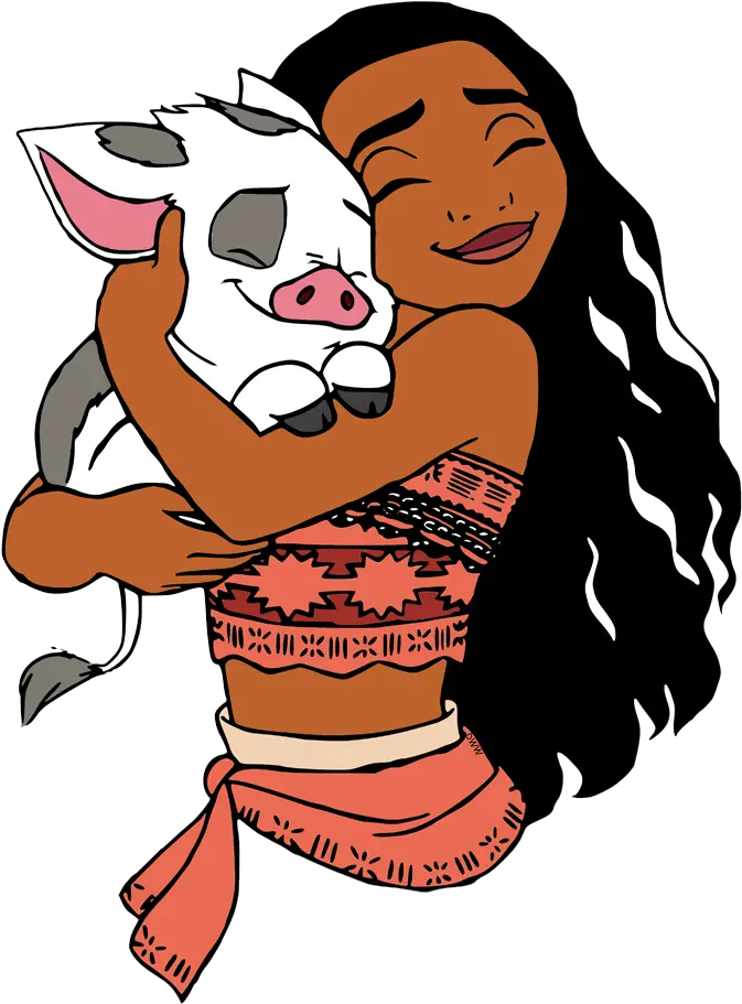 Moana Clip Art 2 Disney Galore Moana And Her Pig Png Hei Hei Png