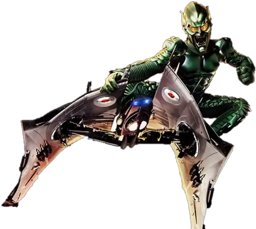 Green Goblin Png 2 Image Green Goblin On Glider Goblin Transparent