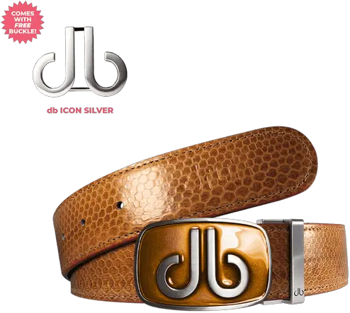 Dark Brown Snakeskin Leather Belt With Biscuit Tinted Buckle High Resolution Belt Png Free Golf Icon